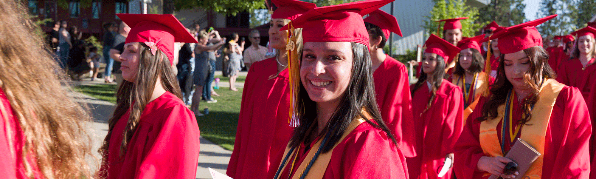 Honors graduates earn a gold stole to wear with their cap and gown at commencement