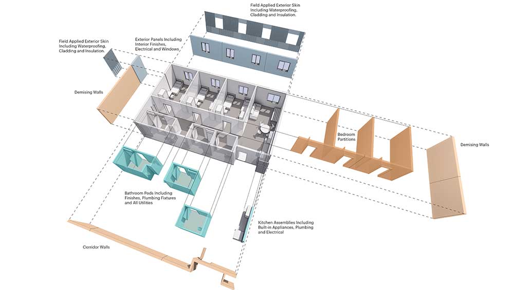 Student Housing Room Layout Blueprint