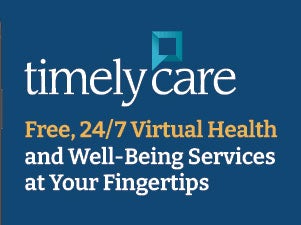 TimelyCare offers free, 24/7 virtual health and well-being services